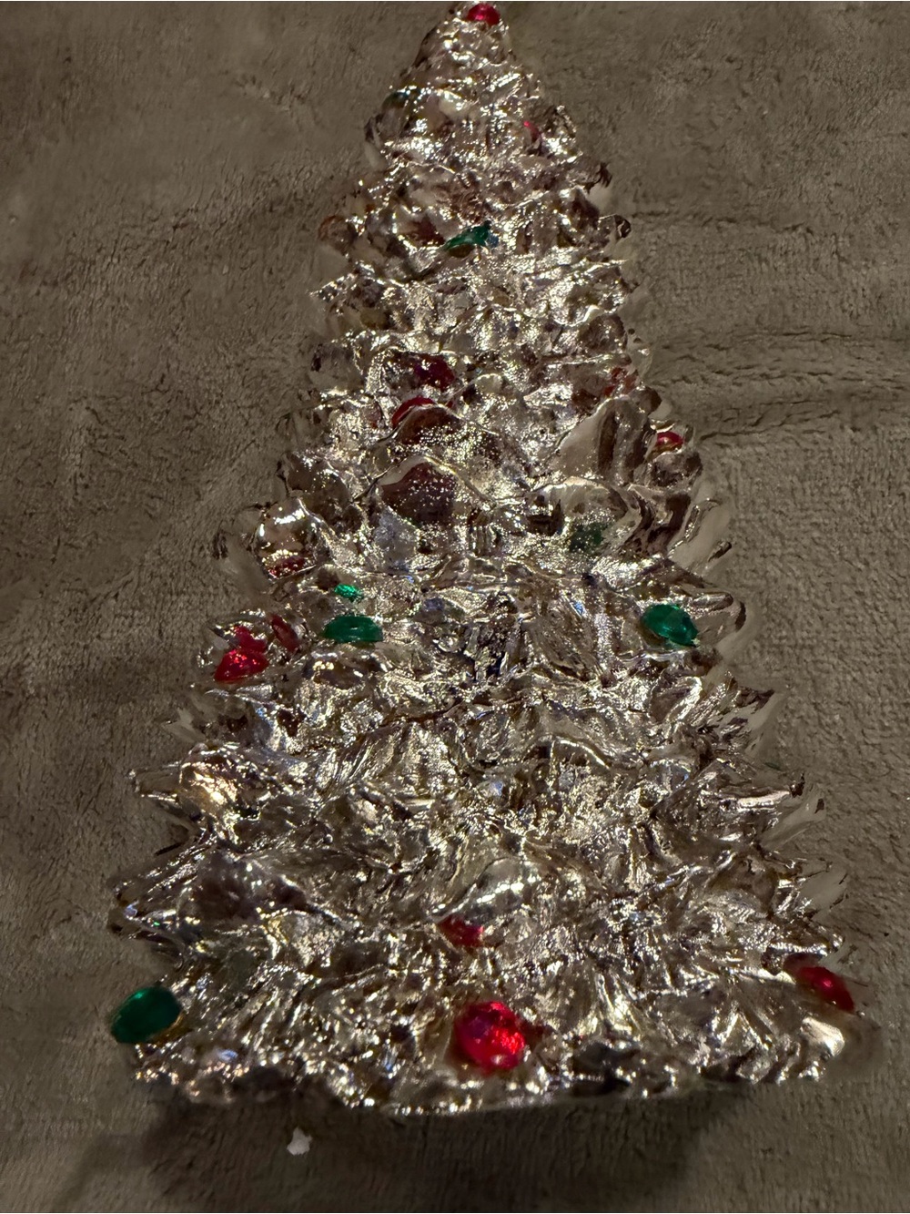 Madison Avenue Silver Christmas Tree 8-Inch